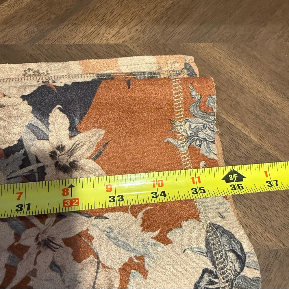 Solitaire (Anthropologie) Floral Faux Suede Folk Jacket Duster, Size Small - Picture 11 of 13
